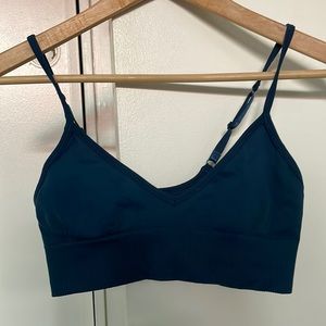 Lululemon Ebb to Street Bra, Light Support, A/B Cup, navy blue